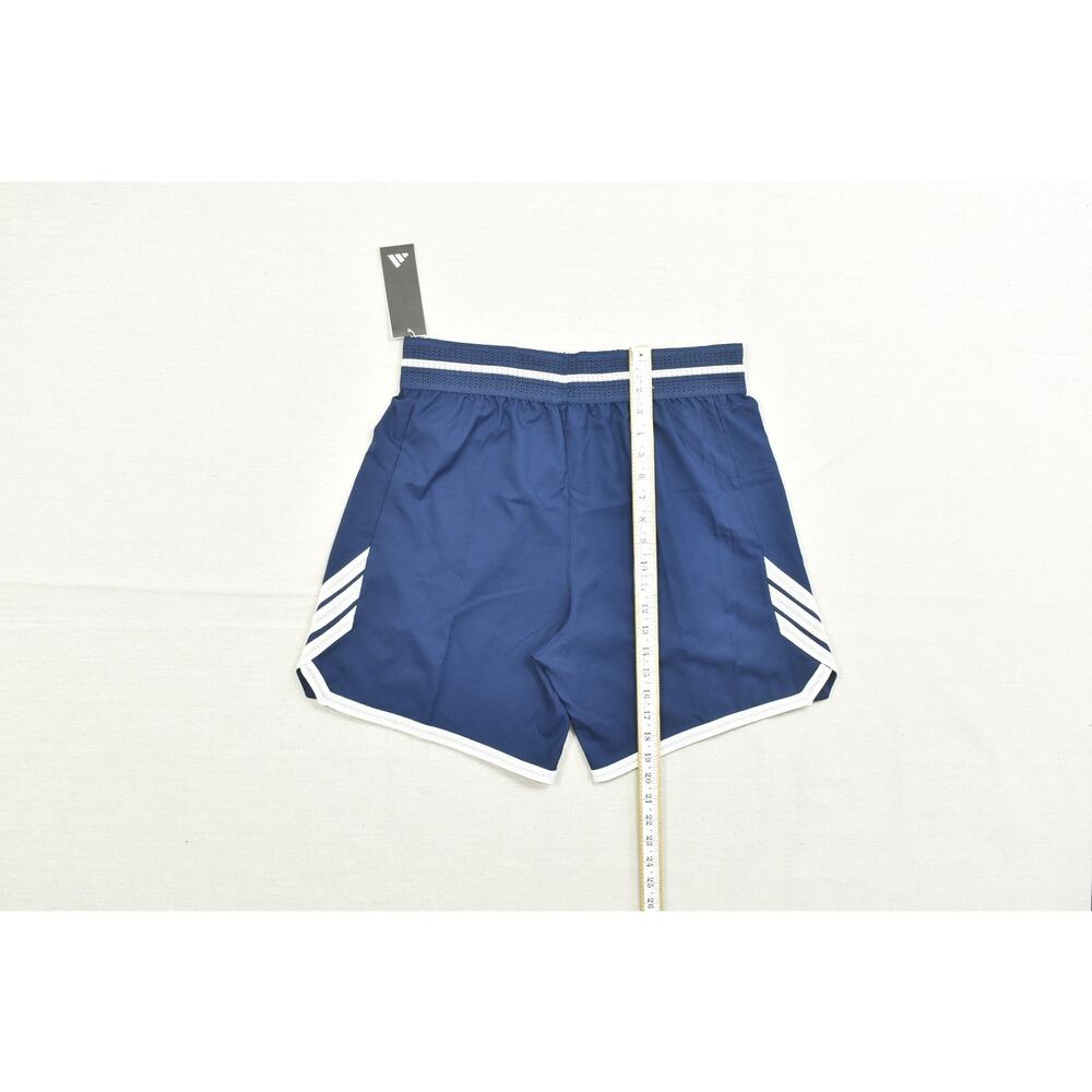 Adidas Men's Loose Fit Basketball Shorts Blue Regular Size M 7" Polyester NEW - Picture 7 of 8